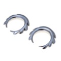 Gray Gear-Shaped Stainless Steel Plug & Tunnel Body Jewelry