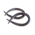 Black Stainless Steel Two Oval Shape Body Jewelry