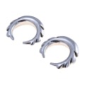 Gear-Shaped  Plug & Tunnel Sliver Body Jewelry