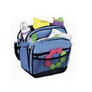 Blue With Zipper Nylon Cooler Bags
