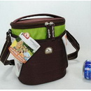 Triangle Waterproof Yellow Color Green Fabric Cooler Bags