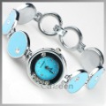 Blue Round Shape With Diamond Women's Watches
