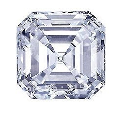 24K Metal Stamp Square Shape Gemstone Loose Diamond