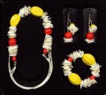 Lady's Stylish Shell and Fragrances Sweet Beautiful Acrylic Jewelry Set