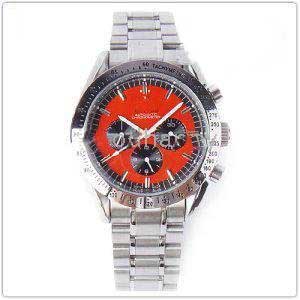 Silver Stainless Steel With Circles In Men's Watches