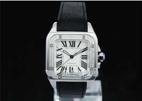 Square Dial With Diamond Wear Resistant Men's Watches