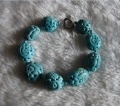 Natural Turquoise Green With Many Small Beads Bracelet