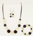 Fashion Pretty Chcolate Scent Aroma Lady's Elegant Acrylic Jewelry Set