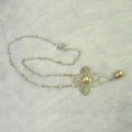 Round Pearl Pure Pendant With Flower Jewelry