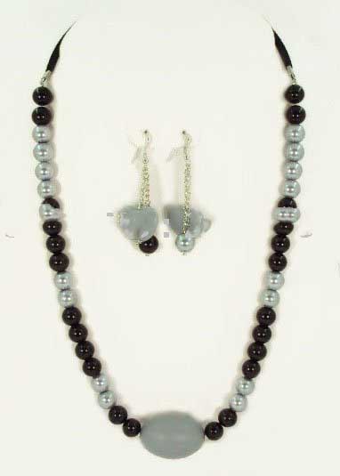 Natural Stone and Fragrances Fresh Linen Fashion Rose Aroma Elegant Lady's Acrylic Jewelry Set