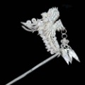 Dragon Like With Leaf Silver Hair Jewelry