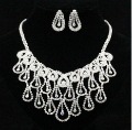 Fashion Sliver Crystal Bridal Wedding Attractive Jewelry Sets