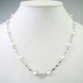 Silver Round Pure Necklace Pearl Jewelry