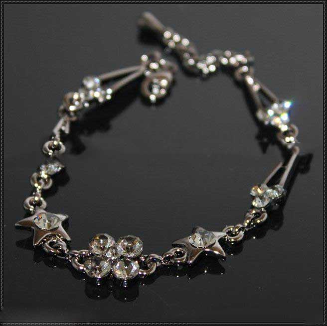 Excellent Quality Newest Stylish Luxury Crystal Copper Alloy Bracelet