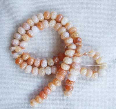 10X14mm Nature Agate Yellow Color Stone Beads