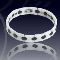 Engagement Gift Ceramic Antifatigue Adjustable Sizes Tungsten Bracelet