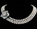 Freshwater Pearl 3 Layers Strands Strings Necklace