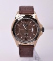 Fashion Men's Casual Actual Leather Round Shape Watches
