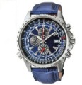 Three Timed Racing Blue With Date Display Fashion Watches