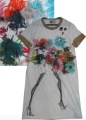 Spandex / Cotton Short Sleeve Knitted Women's T-Shirts