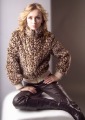 Leopard Wool & Cotton With Zipper Women's Jackets & Coats