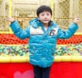 100% Nylon Blue Long Sleeve Children's Coats
