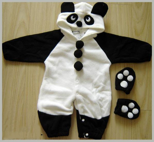 Panda Winter Cute Lovely 100% Cotton Baby Rompers