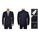 Spandex / Polyester With Two Buttons Black Groom Tuxedos