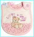 Embroidered Soft Cotton Baby Washable Bibs