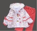 Children's Pastoraleglantine Superior Cotton Three-piece Clothing Sets