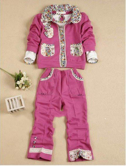 New Arrival Children's Leisure Fashion Cotton Material Clothing Sets