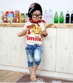Children's New Lovely Smile Letters Short-sleeved T-shirt