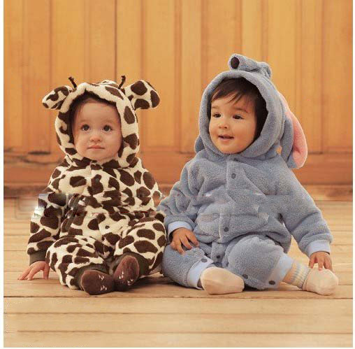 Animal Shape Long Sleeve Pure Cotton Baby Rompers