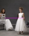 White Tulle Lace-up Sleeveless Children's Shorts
