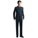 Polyester & Cotton Black Long Sleeve Groom Tuxedos