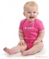Short Sleeve Red Pure Cotton Baby Rompers