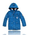 Duck Feather & Nylon Blue Long Sleeve Children's Jackets