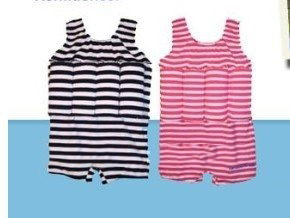 Pink & Black Horizontal Stripes Sleeveless Baby Rompers