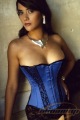 Black & Blue Lace-up Nylon & Spandax Sexy Costumes