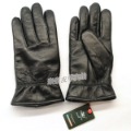 Black Wool & Leather Waterproof Gloves & Mittens