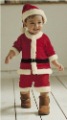 White & Red 100% Polyester Long Sleeve Baby Jackets & Coats