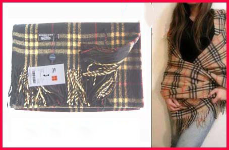 Cashmere Wool With Lattice Rectangular Shape Scarves