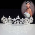 Crown Shape Stainless Steel Light Pink Hair Accessories