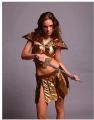 Gold Bra & Skirt Lycra & Polyester Sexy Hero Costumes