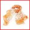Orange Square Shape With Dots On Scarves