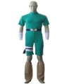 Green Short Sleeve With Ribbons Anime Costumes