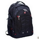 Black With Many Layers Zippers Laptop Backpacks