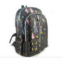 Students Nylon Zipper Broken Beautiful Cakes Backpack