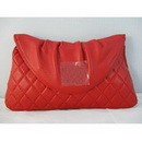 Red Real Leather Rectangular Shape Wallets