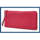 Ladies' OL Style Brand Zipper Leather Purse